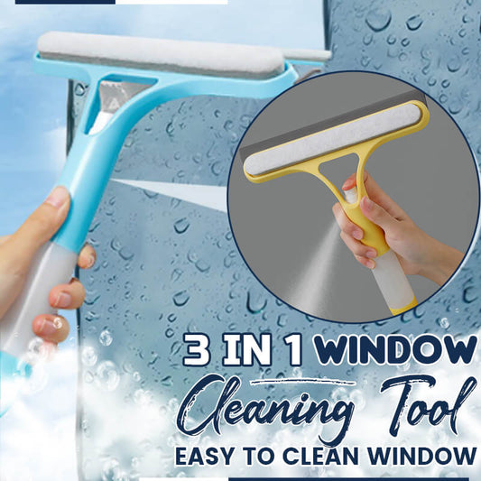 ⏳LAST DAY SALE ONLY ￡7.99!!🔥✨3 in 1 Window Cleaning Tool💧 Spray & Wipe Squeegee for Home & Car Glass | Aesthetic Home Cleaning Tool