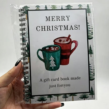 DIY Spiral Bound Gift Card Album, Surprise Page Design Graduation & Teacher Appreciation Card Holder, Gift Planner Notebook Christmas