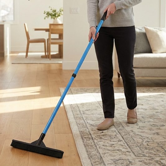 Pet Hair Removal Rubber Broom