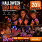 💥 Last Day 49% OFF👻✨50K+ SOLD!🎃🎁LED Light Halloween Glowing Ring😍Set of 50 PCS